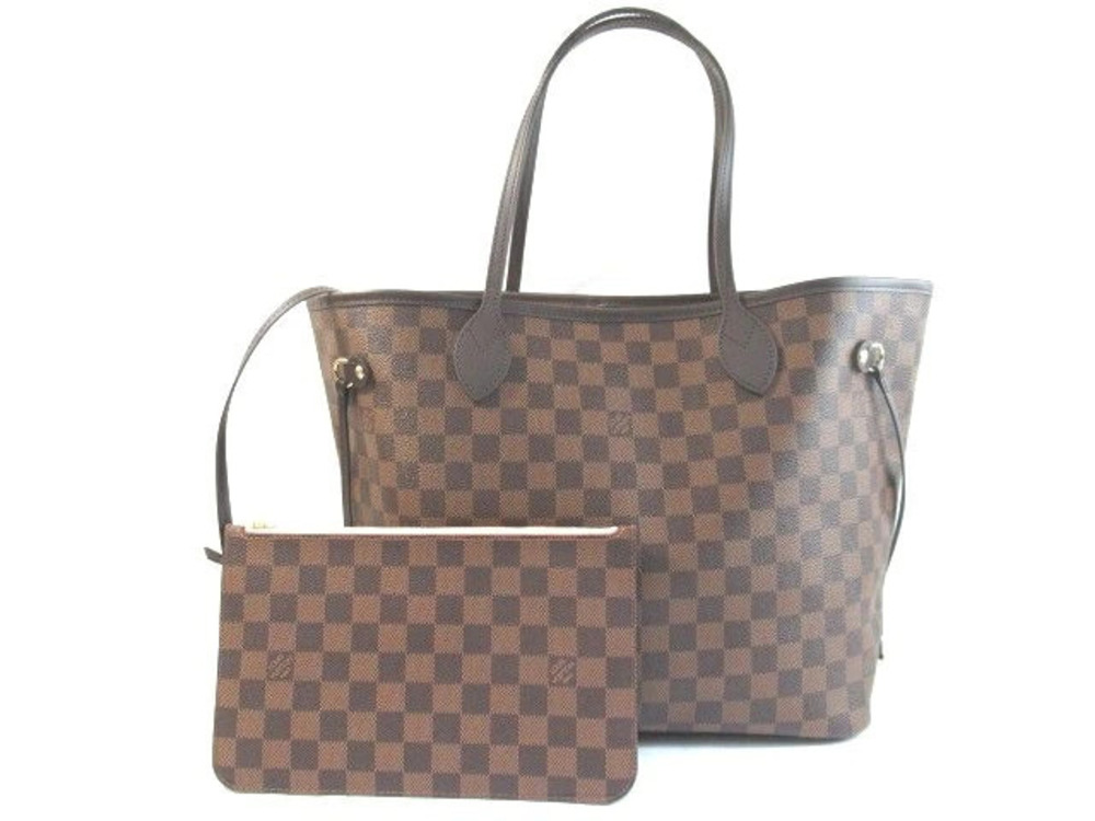 LOUIS VUITTON Damier Neverfull Tote Bag Rose Pink Ballerine